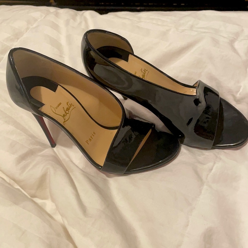 Christian louboutin D’orsay peep heel